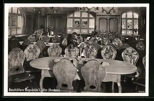 AK Ulm /Baden, Gasthaus Bauhöfers Braustüb`l