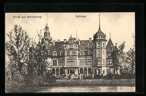AK Bückeburg, Fassade des Schlosses