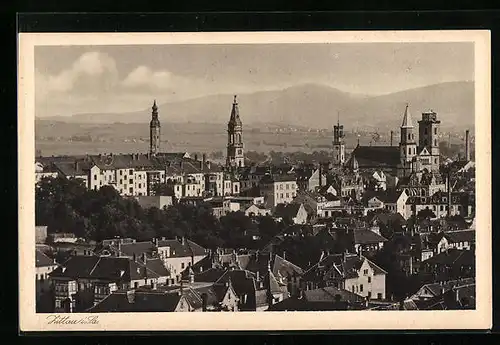 AK Zittau i. Sa., Blick auf die Altstadt auf die Kirchtürme