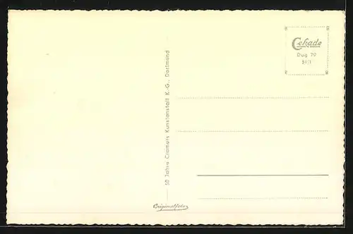 AK Duisburg-Hochfelder, Radfahrer auf der Rheinbrücke