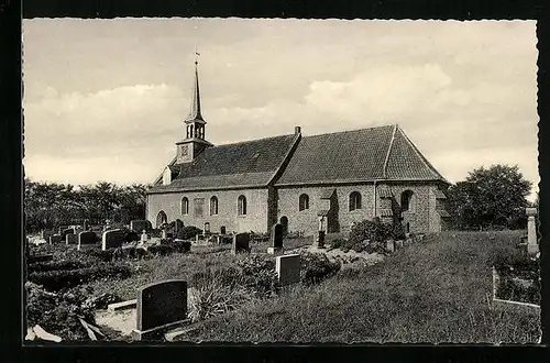 AK St. Peter-Ording, auf dem Friedhof an der Kirche