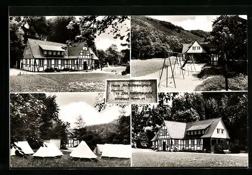 AK Rinteln, Haus Im Schneegrund, Die Naturfreunde, Zeltplatz, Spielplatz