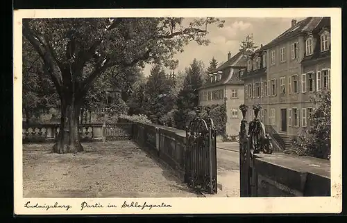 AK Ludwigsburg, Partie im Schlossgarten