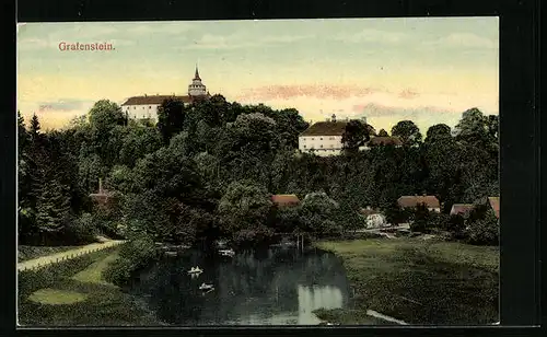 AK Grafenstein, Grünanlagen mit Blick zum Schloss