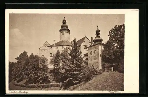 AK Deutsch Gabel, vor dem Schloss Lämberg