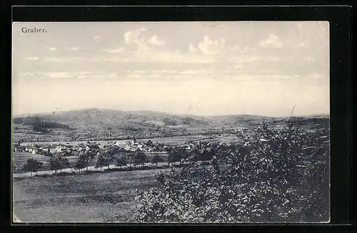 AK Graber, Panoramaansicht der Ortschaft