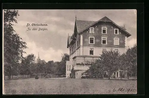 AK St. Chrischona, Gasthof Zu den Bergen