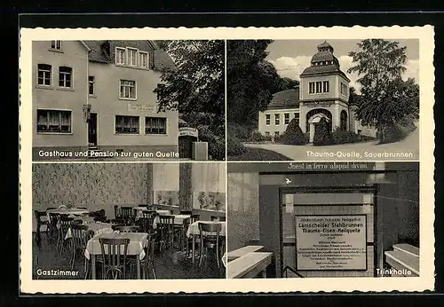 AK Sauerbrunnen /Hunsrück, Gasthaus und Pension Zur guten Quelle