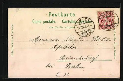 Lithographie Schweiz, Centenaire Vaudois, Stadtsilhouette, Soldaten 1803 und 1903
