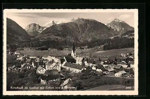 AK Kötschach, Totalansicht mit Cellon und Kellerwand