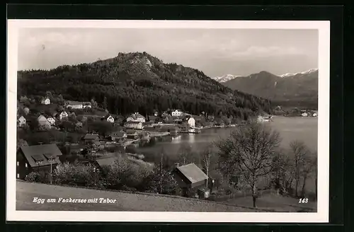 AK Egg, Teilansicht mit Faakersee und Tabor