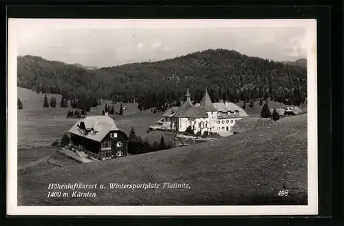 AK Flattnitz, Teilansicht mit Kurhaus