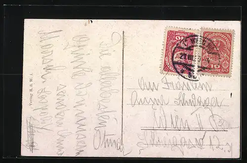 AK Eichgraben /Westbahn, Ortsansicht aus der Vogelschau