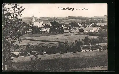 AK Wieselburg /Erlauf, Ortsansicht mit Umgebung