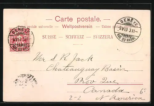 Lithographie Poste de Genève, Rayon, Briefmarken