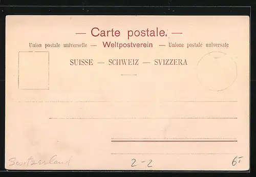 Lithographie Stadt Post Basel, Poste Locale, Briefmarken