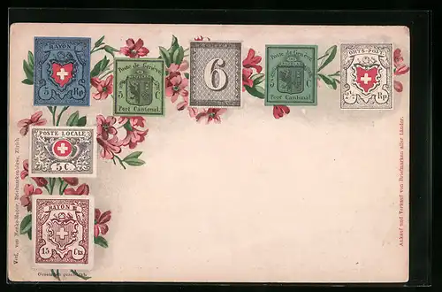 Lithographie Poste de Genève, Briefmarken