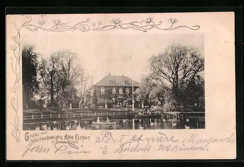 AK Hamburg-Stellingen, Gasthaus Weinschmidt`s Alte Eichen