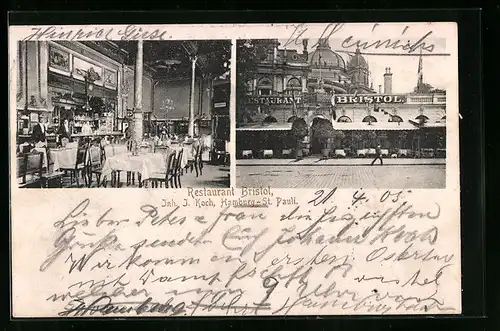 AK Hamburg-St. Pauli, Restaurant Bristol, Inh. I. Koch