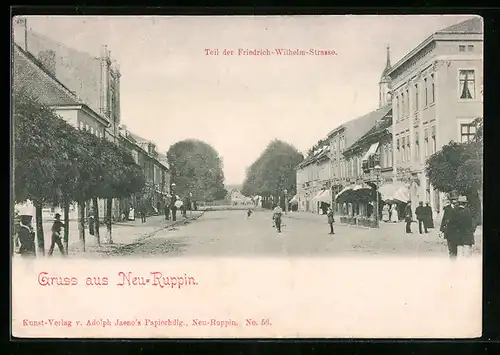 AK Neu-Ruppin, Teil der Friedrich-Wilhelm-Strasse