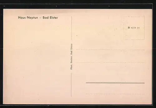AK Bad Elster, Gasthaus Haus Neptun