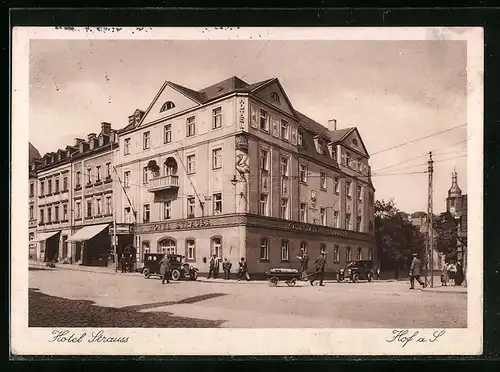 AK Hof a. S., Hotel Strauss