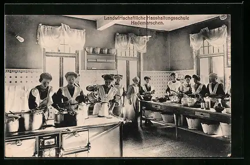 AK Hademarschen, Landwirtschaftliche Haushaltungsschule, Küche