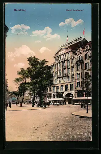 AK Hamburg-St.Georg, Hotel Reichshof