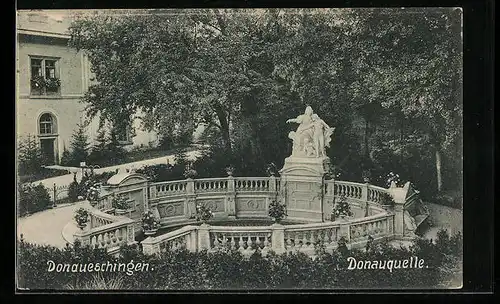 AK Donaueschingen, Die Donauquelle