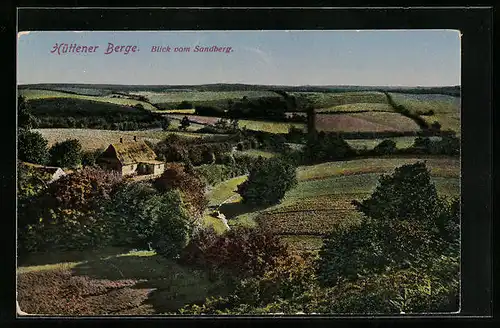 AK Eckernförde, Hüttener Berge, Blick vom Sandberg