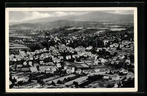 AK Bad Soden, Fliegeraufnahme der Stadt am Taunus