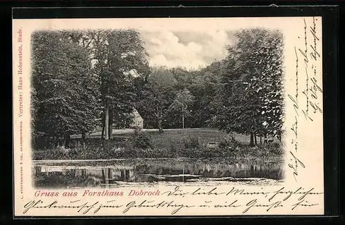 AK Dobrock, Ansicht des Gasthauses Forsthaus Dobrock
