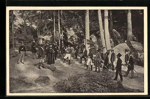 AK Wunsiedel, Volksschauspiel Die Losburg auf der Naturbühne Luisenburg