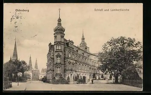 AK Oldenburg, Schloss und Lambertikirche