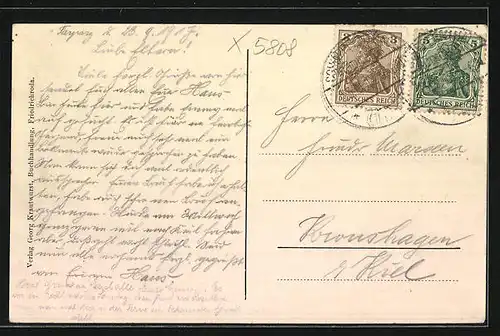 AK Rödichen-Schnepfenthal, Ortsansicht aus der Vogelschau