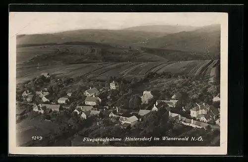 AK Hintersdorf /Wienerw., Fliegeraufnahme des Ortes