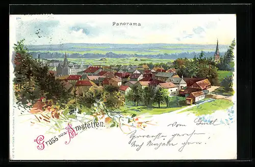Lithographie Amstetten, Panorama
