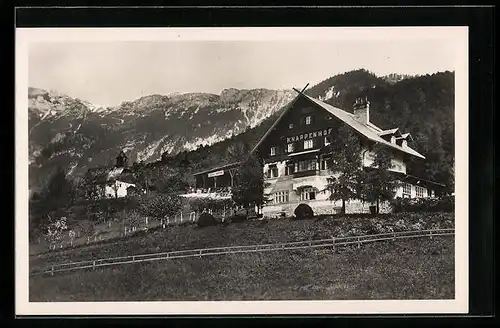 AK Edlach /N.-D., Alpenhotel und Pension Knappenhof Hedwig Kronich