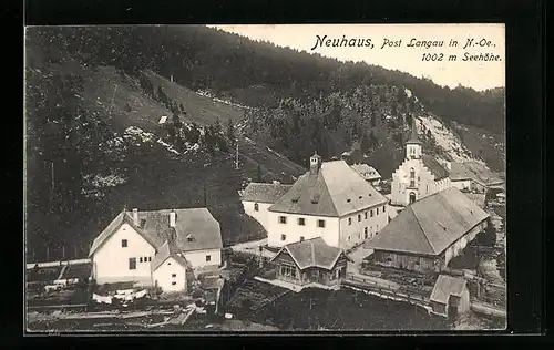 AK Neuhaus, Blick auf die Dächer des Ortes