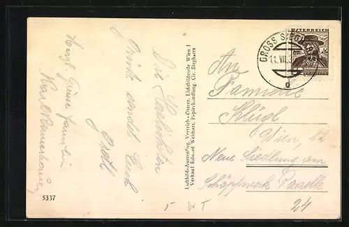 AK Gross Siegharts, Totalansicht vom Flugzeug aus