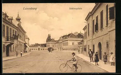 AK Laxenburg, Ansicht Schlossplatz