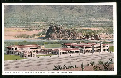 AK Barstow, CA, Casa del Desierto, Santa Fe Hotel