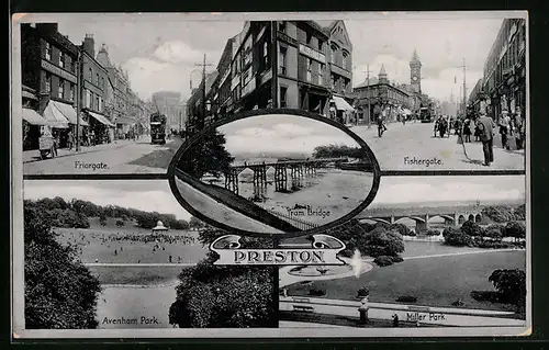 AK Preston, Tram Bridge, Fishergate, Friargate