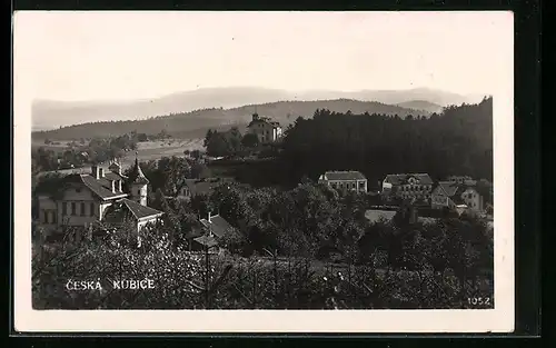 AK Ceska Kubice, Teilansicht der Ortschaft