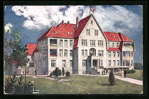Künstler-AK Walsrode, Erholungsheim des Vereins für Handlungs-Commis von 1858 in Hamburg