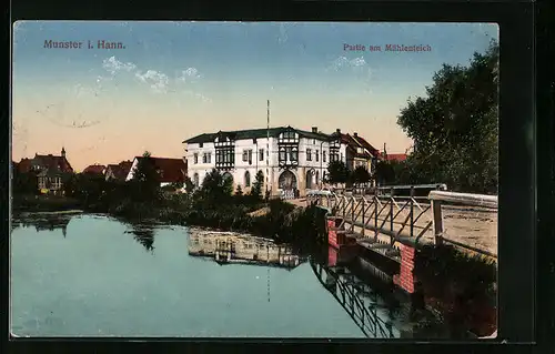 AK Munster i. Hann., Partie am Mühlenteich