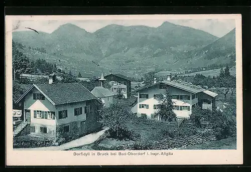 AK Bruck bei Bad Oberdorf, Dorfidyll