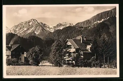 AK Oberstdorf / bayer. Allgäu, Pension Folkwang-Dittmar