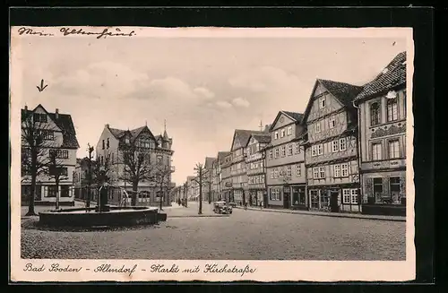 AK Bad Sooden-Allendorf, Markt mit Kirchstrasse
