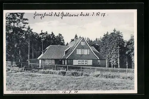 AK Sonnenberg / Oberharz, Jägerhaus